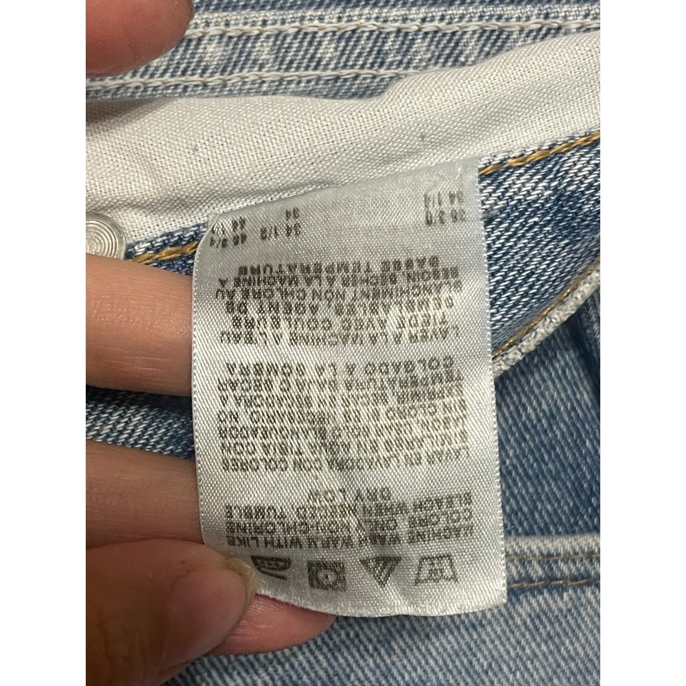 Wrangler Jeans, Men's Size 34x34, Blue, Denim, Light Wash, Straight Leg, Pockets - Picture 5 of 9
